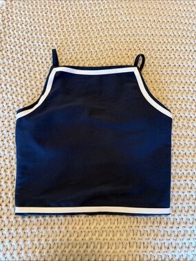 Abercrombie & Fitch Navy YPB Tank with White Trim